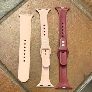 Apple Watch Smartwatch Band Set - Pink and Burgundy